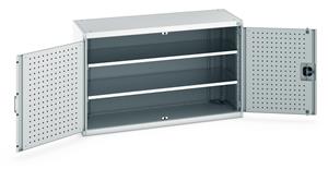 Bott Tool Storage Cupboards for workshops with Shelves and or Perfo Doors Bott Perfo Door Cupboard 1300Wx525Dx800mmH - 2 Shelves